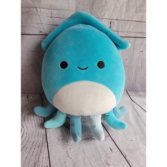 Squishmallows Sealife Blue Sky The Squid 8in Original Kelly Plush Stuffed Animal - Picture 1 of 6